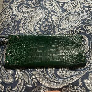 Green clutch. No brand.